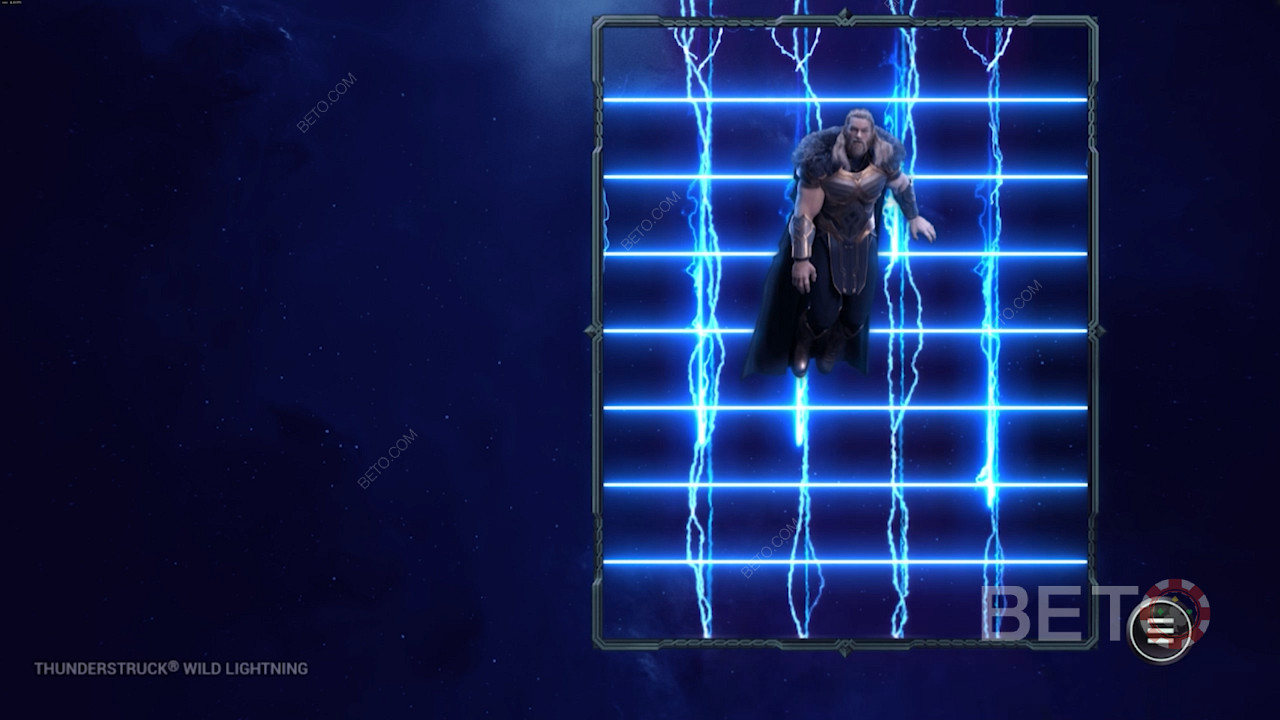 Rack up extra rows in the Link and Win bonus on Thunderstruck Wild Lightning pokie