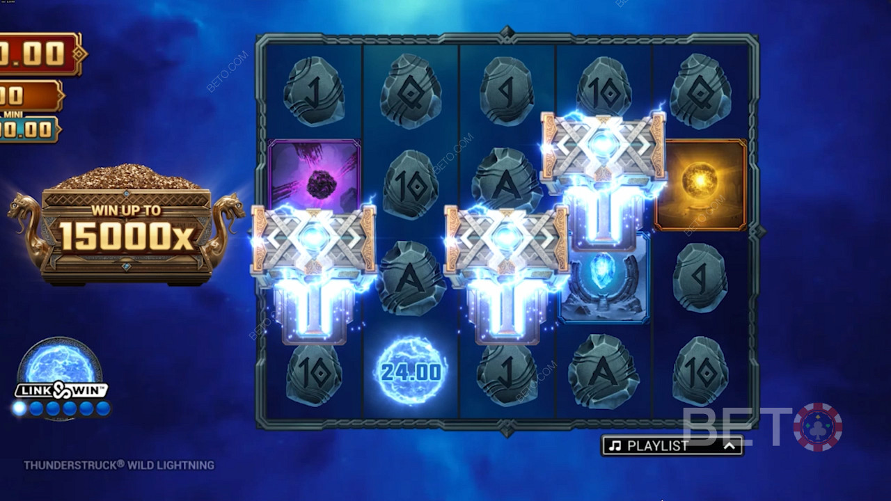 Score 3+ Scatters to unleash Free Spins in the Thunderstruck Wild Lightning pokie