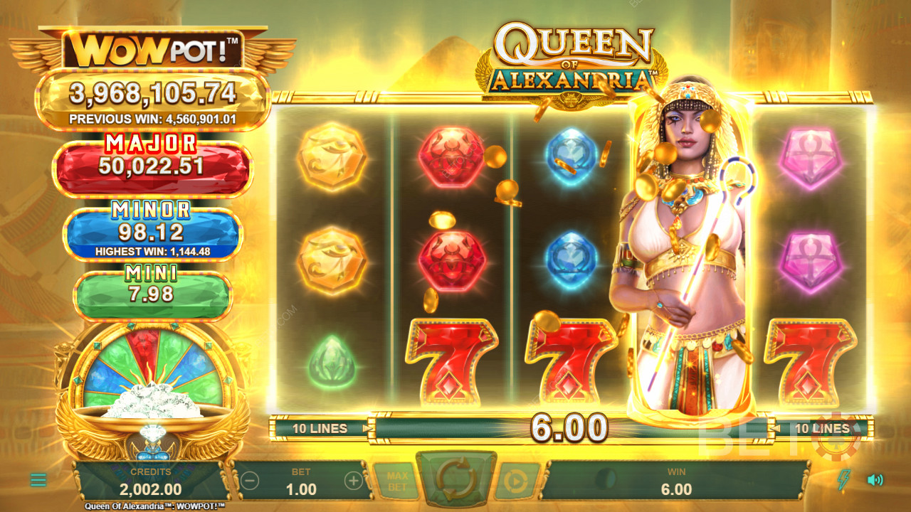 Queen of Alexandria WowPot by Neon Valley Studios is a ripper fantasy pokie