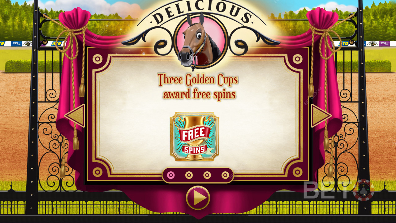 Delicious your racing nag and the informative intro screen