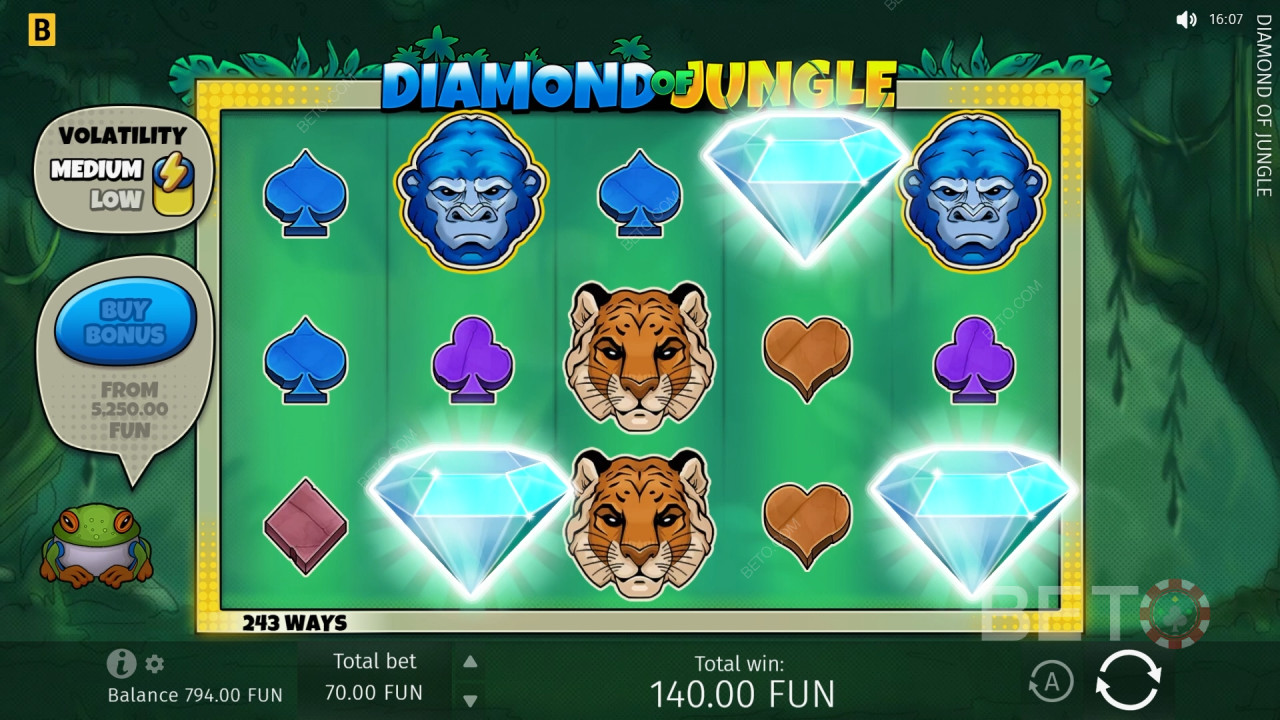 Diamond Of Jungle Review by BETO Pokies