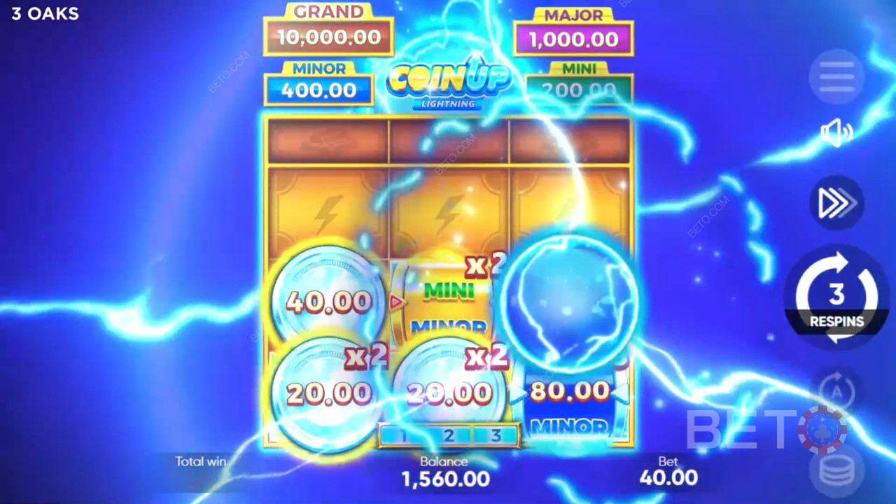 Mastering Coin Up: Lightning by 3 Oaks Gaming