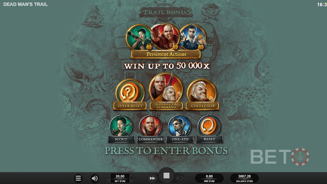 Blaze a ripper Trail Bonus with 11 modifiers in Dead Man