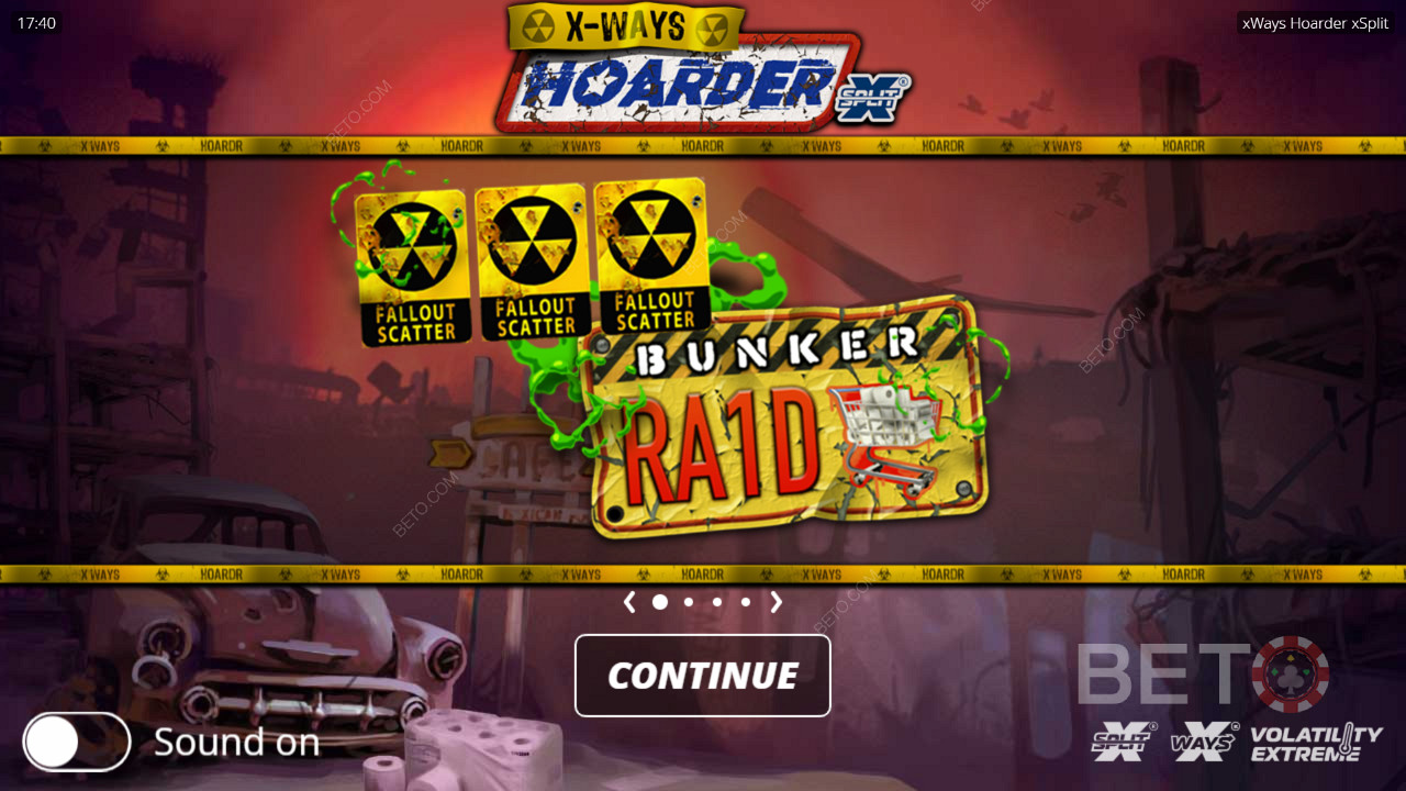 Rack up those Scatter symbols for a ripper Bunker Raid Spins bonus