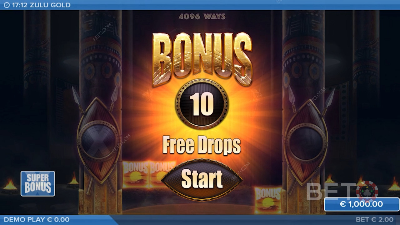 Ripper Free Drops feature dishes out 10-25 free spins in this pokie