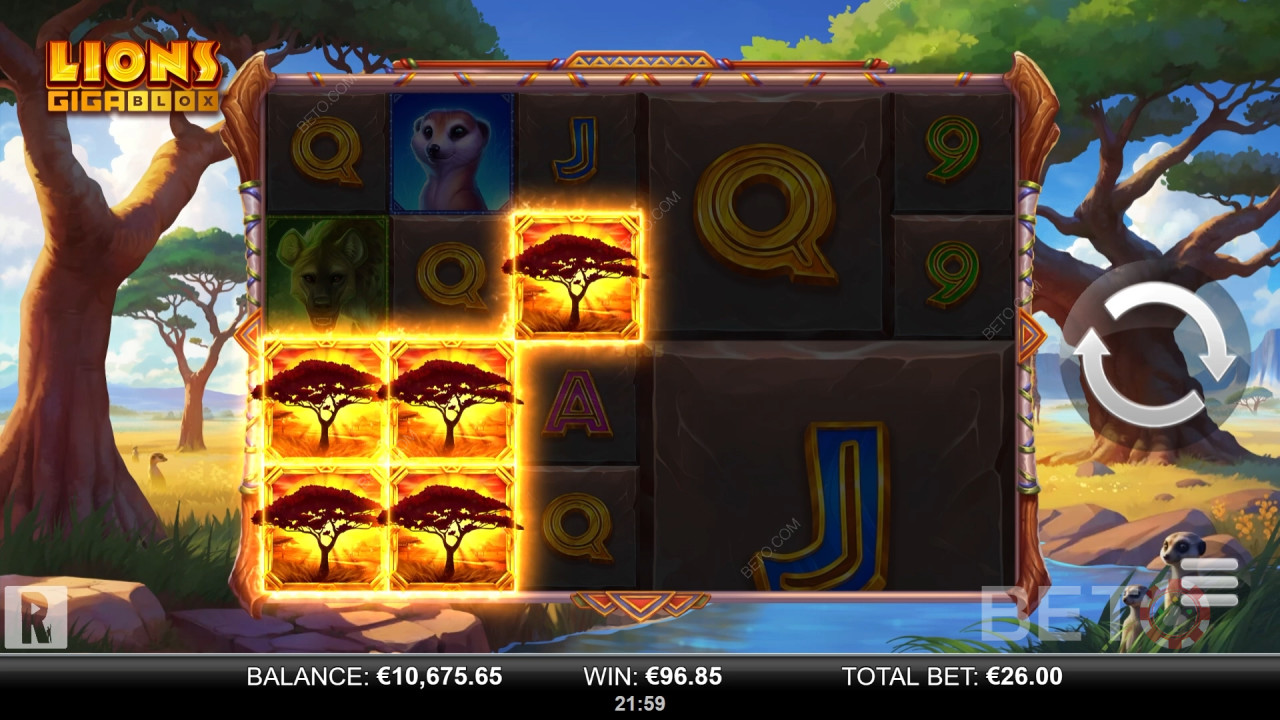 Lions GigaBlox Free Play