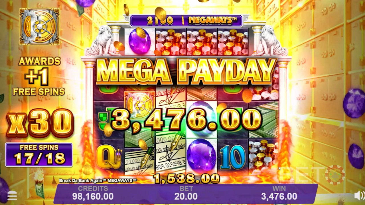 The massive Aussie jackpot at Break Da Bank Again Megaways