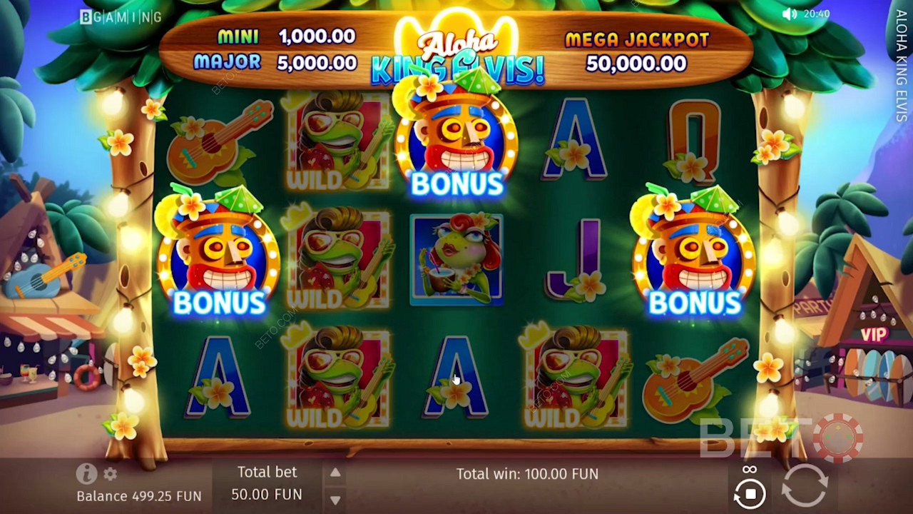 Ripper bonus features in Aloha King Elvis