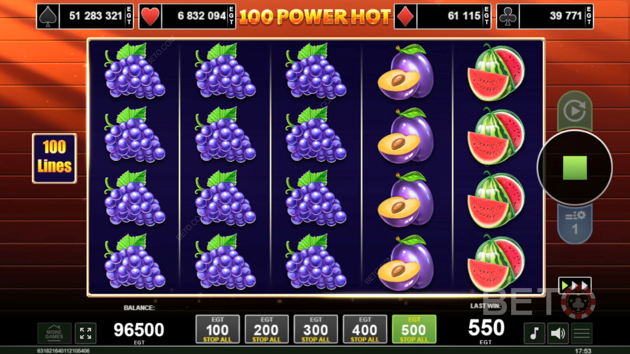 100 Power Hot Review by BETO Pokies
