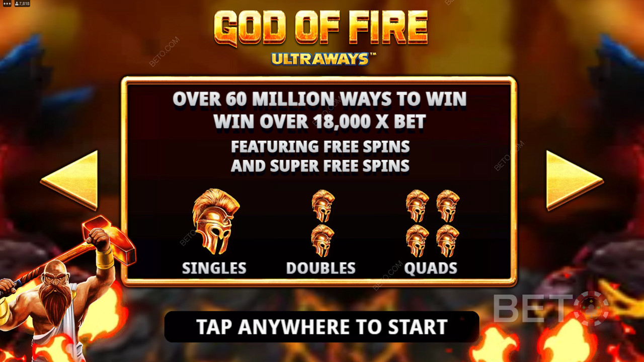 Snag a Blue Wild to spark the Exploding Wilds feature for random Wild bonuses