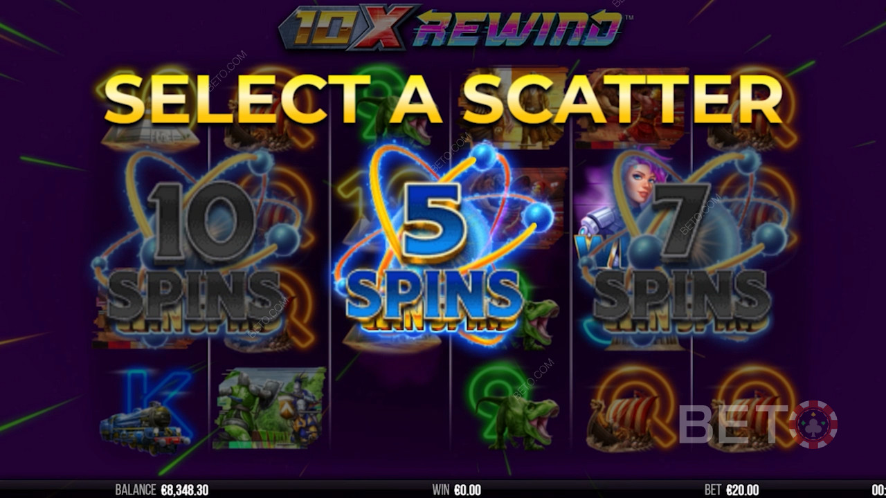 Scatter symbols pack a punch in 10x Rewind