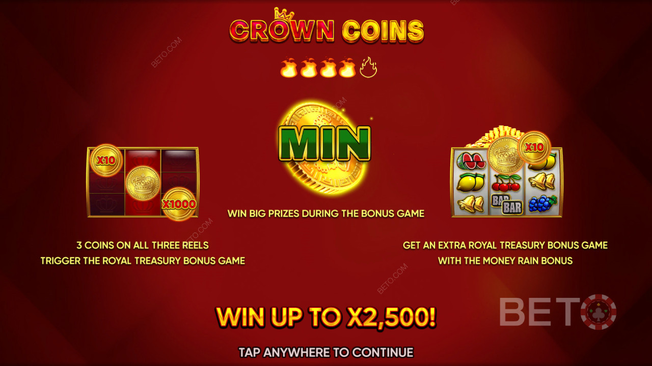 Bonus Features Explained in Crown Coins by Endorphina