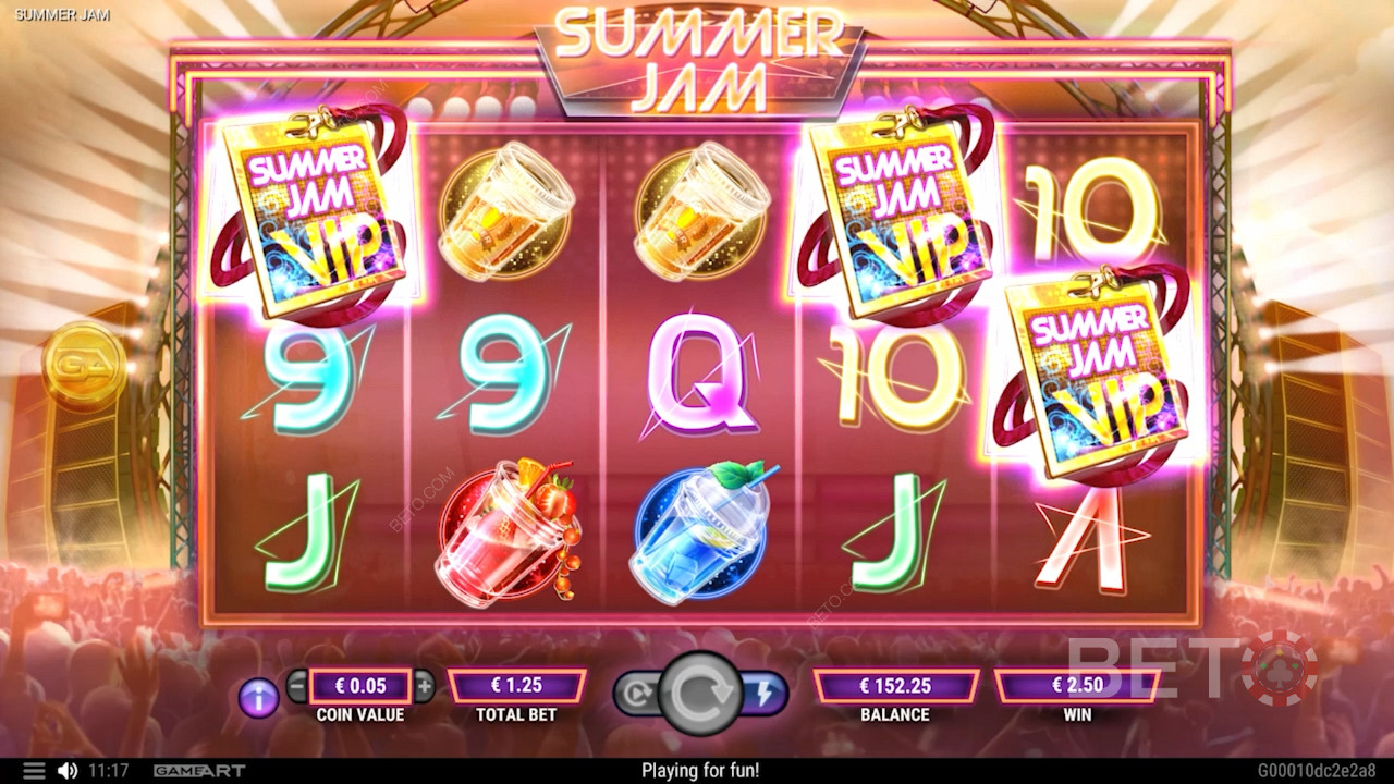 Score 3 VIP pass Scatters to unlock Free Spins