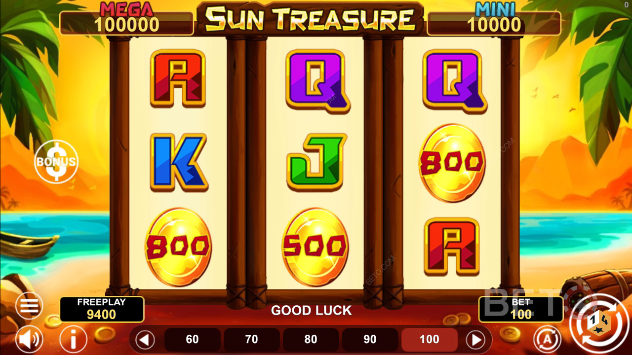 Sun Treasure Hold & Win Review by BETO Pokies