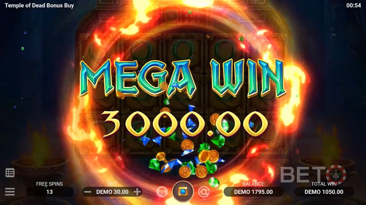 Play Temple of Dead now and score big wins up to 10,068x your bet