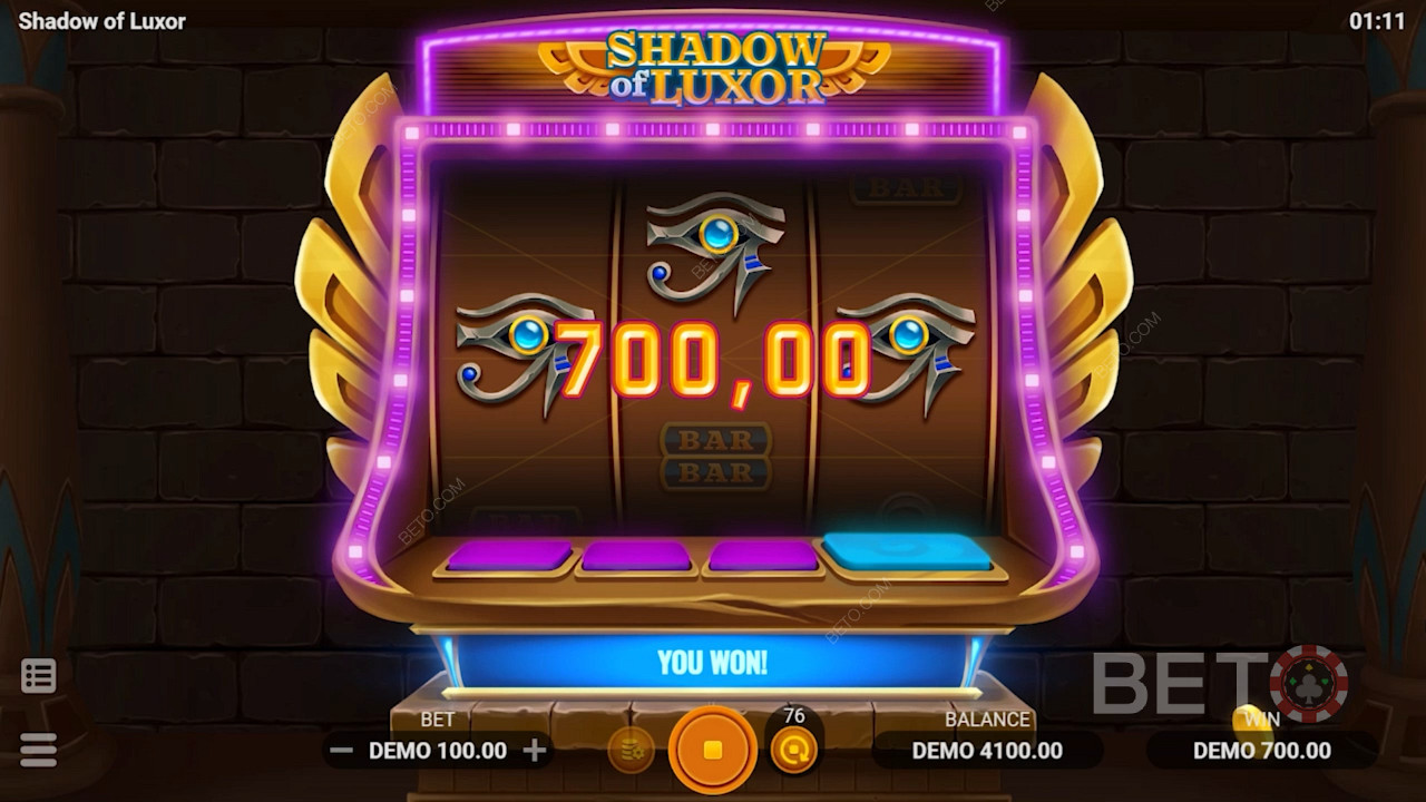 Unique reel setup in Shadow of Luxor pokie with ancient Egyptian theme