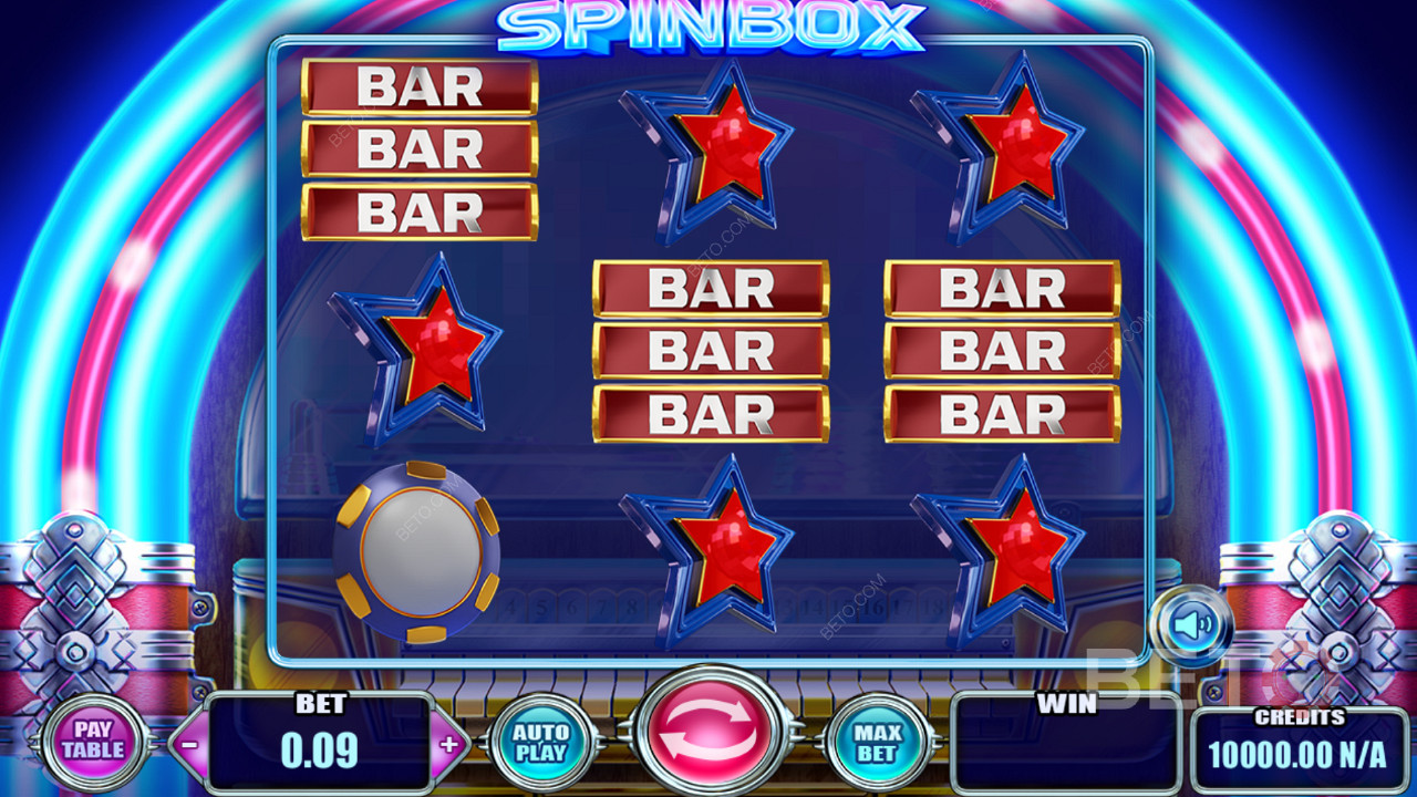 Ripper symbols and classic game vibe in Spinbox pokie