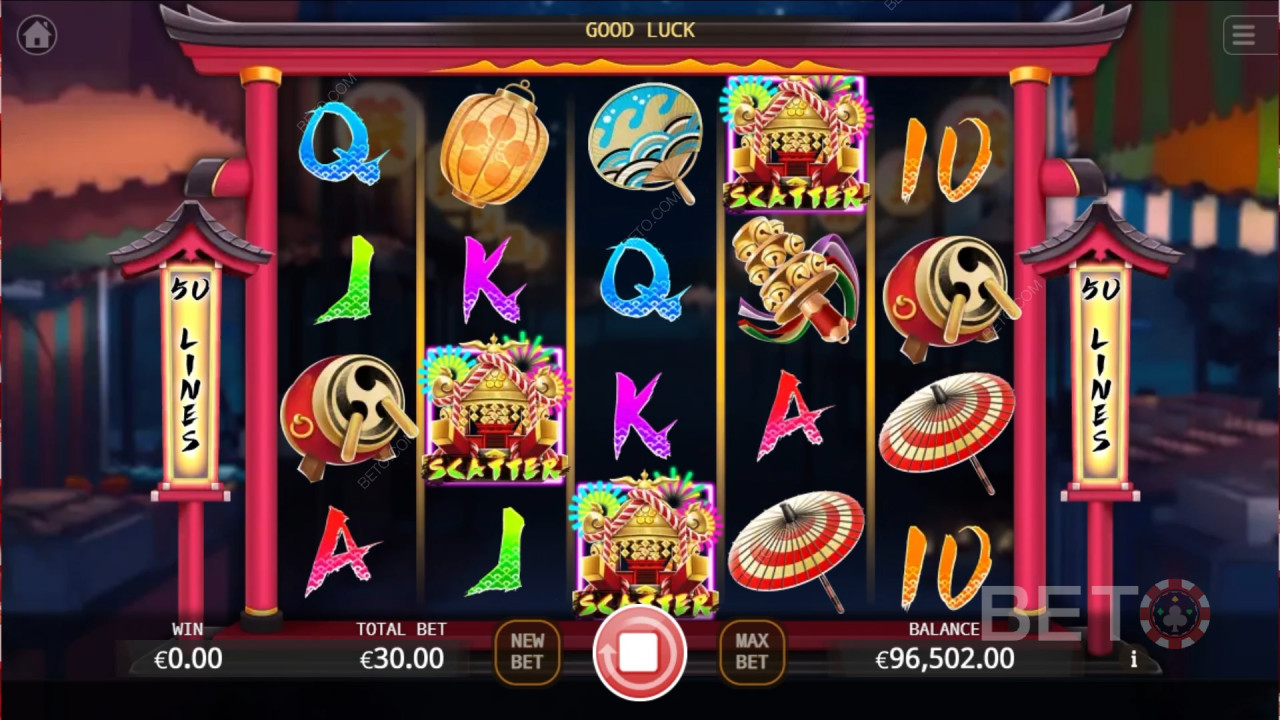 Ten Jin Matsuri: A Ripper Pokie at BETO