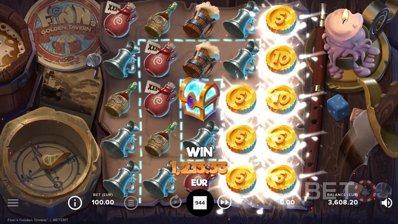 Rack up wins up to 1,000x your stake in Finn