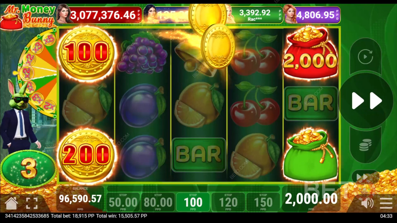 Win 3,500x Your bet in the Money Bunny Video Slot!