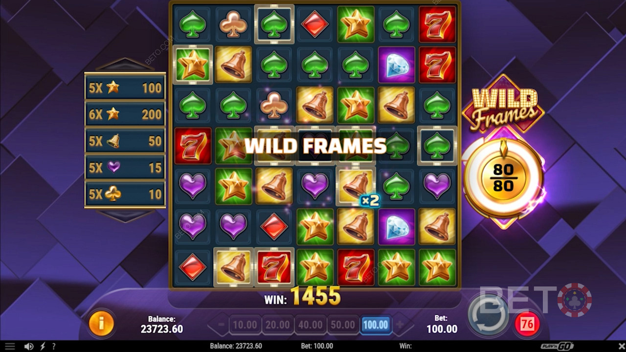 Massive grid action in Wild Frames