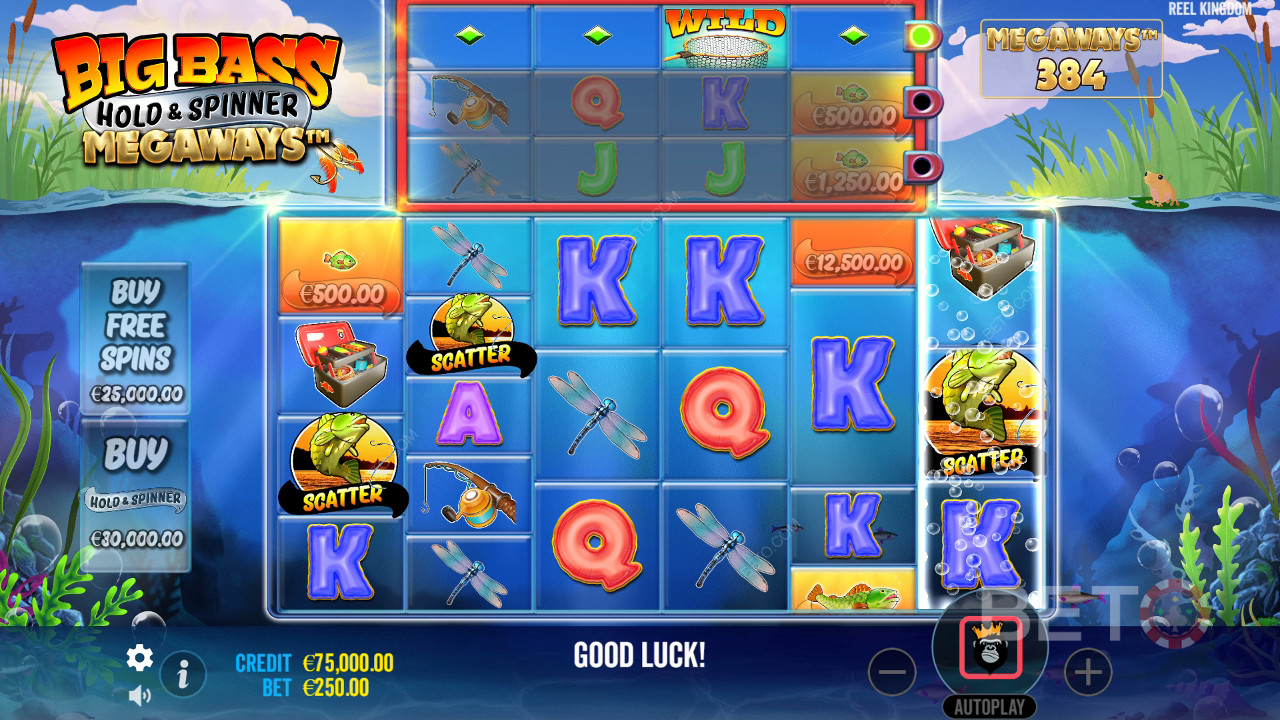 Reel in 20,000x Your Wager on Big Bass Hold and Spinner Megaways Pokie!