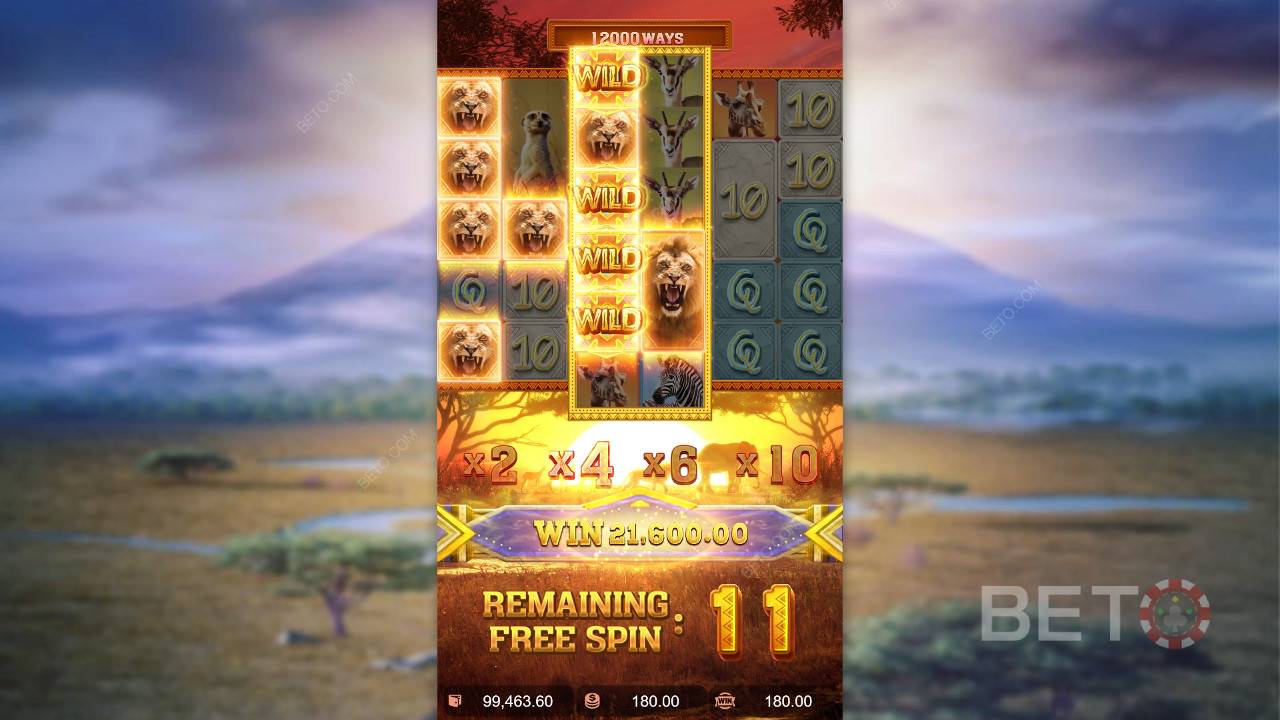 Unpack the Bonuses in Safari Wilds by PG Soft