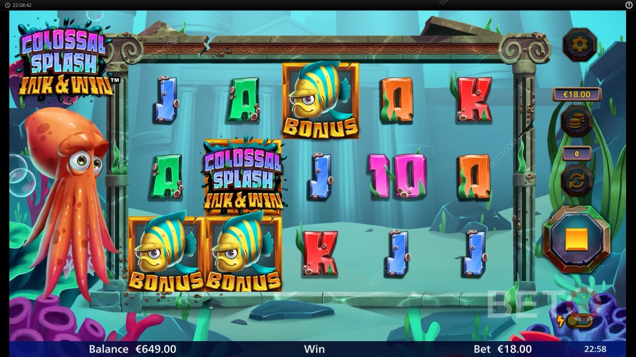 Colossal Splash Ink & Win Review by BETO Pokies