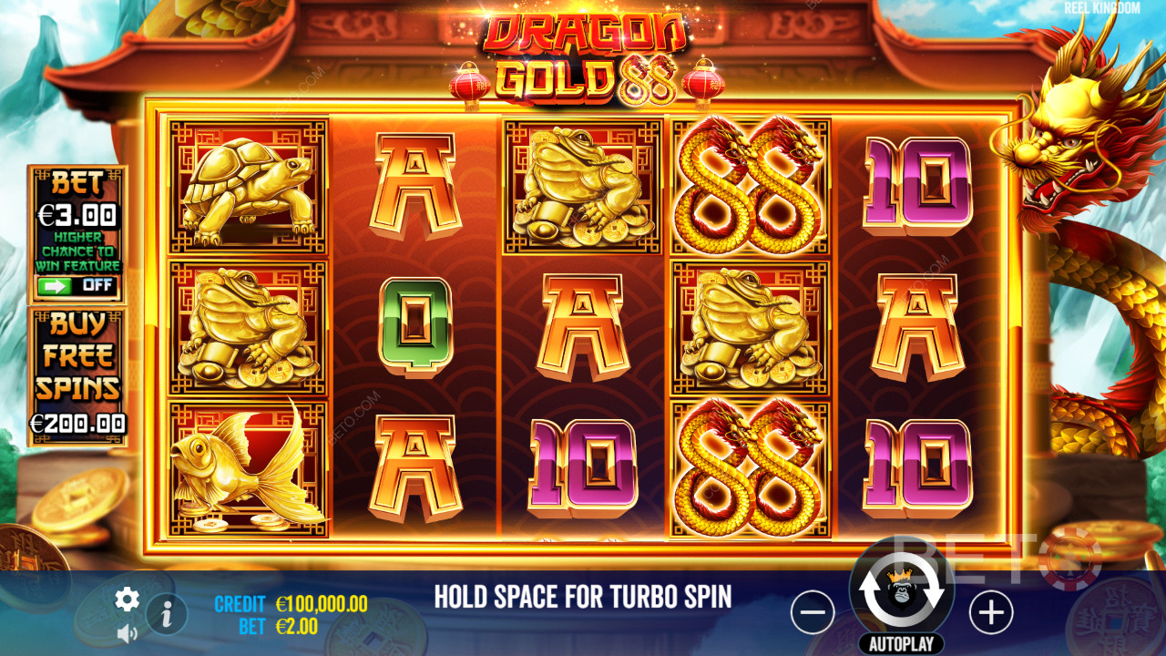 Spin Dragon Gold 88 by Reel Kingdom on BETO