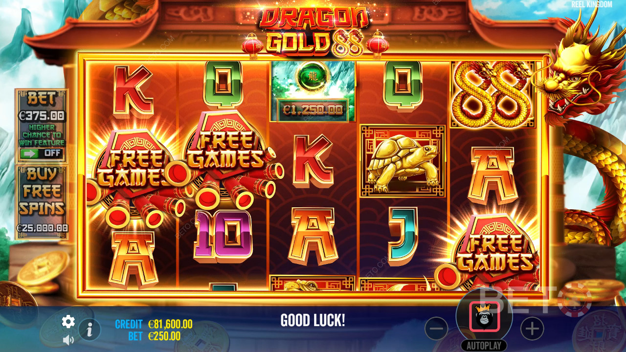 Dragon Gold 88 Review on BETO Pokies