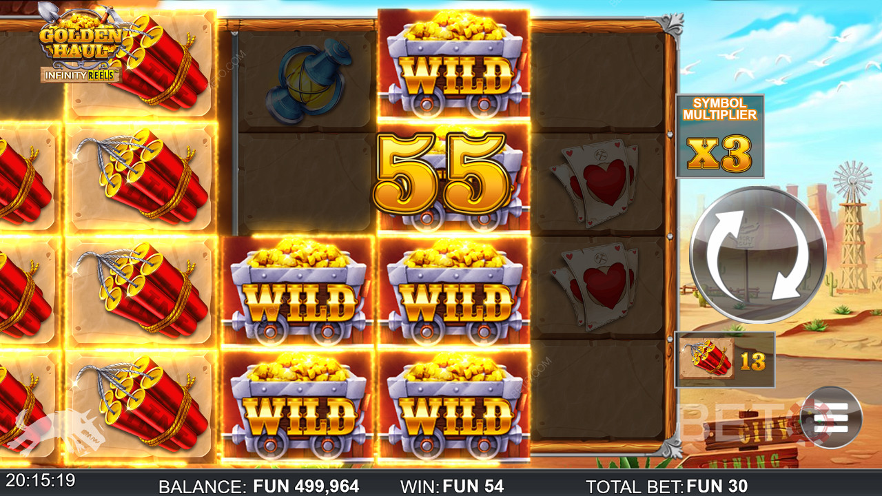 Score big with Wilds and Infinity Reels, mate