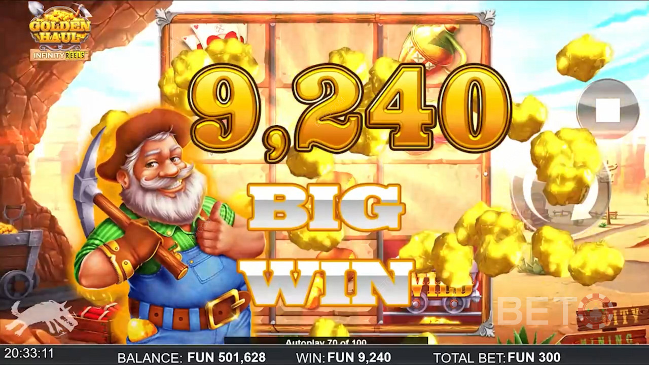 Score big in the ripper Golden Haul Infinity Reels online pokie