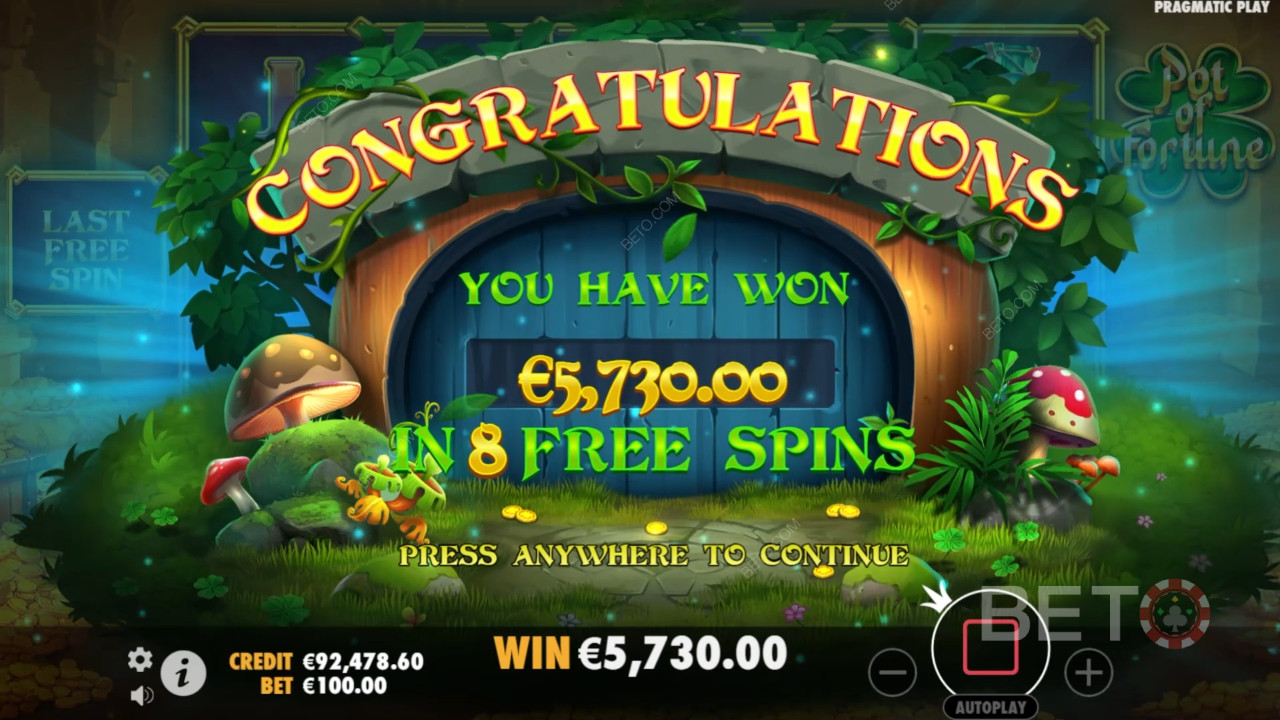 Score 5,000x Your Wager on Pot of Fortune Pokie Game!