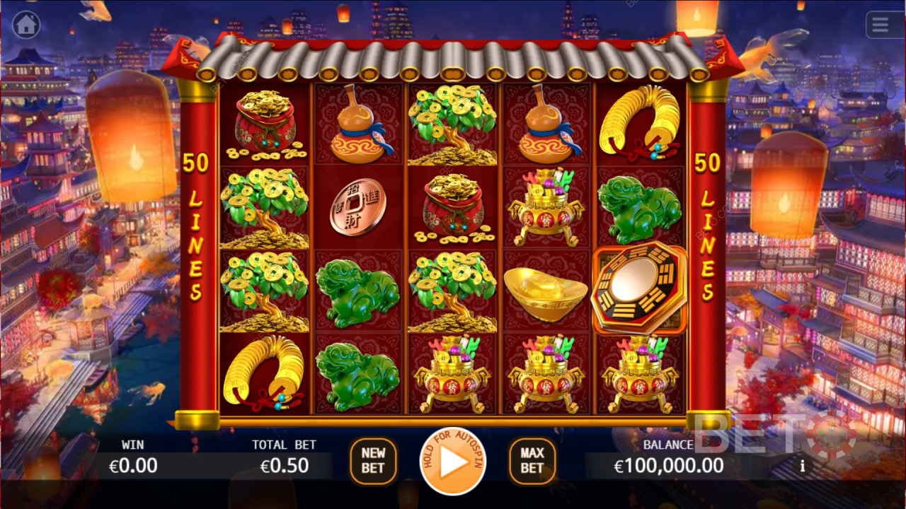Score 419x Your Wager in the Lucky God Pokie Game!