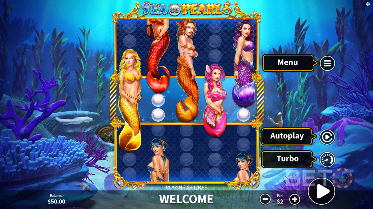 Dive into 89 paylines and score big wins in the base pokie and Free Spins