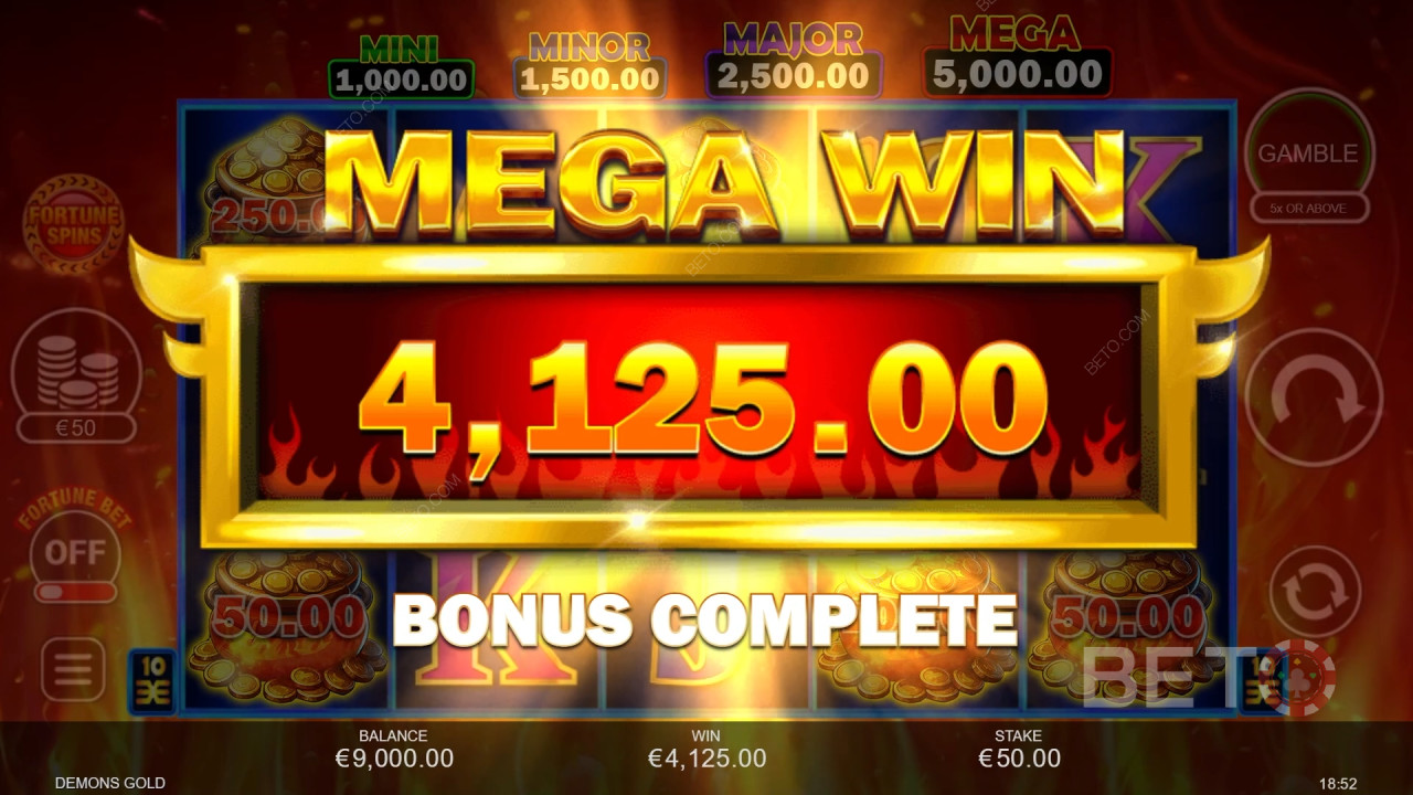 Score 3,333x Your Wager in Demon