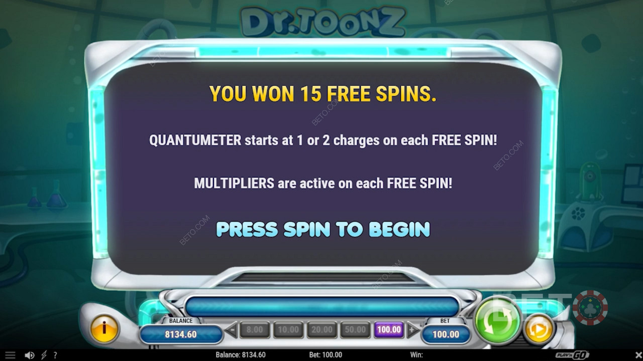Score 4 Scatters for 15 Free Spins Bonanza