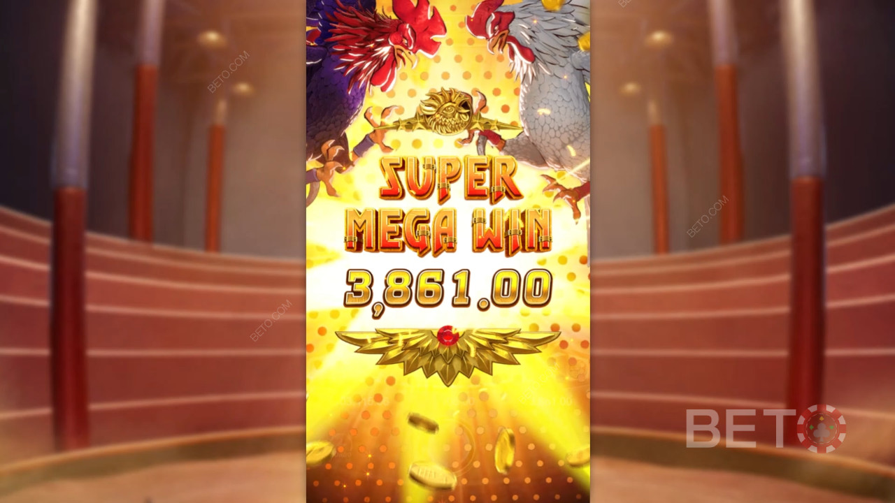 Crack 20,000x Your Wager in the Rooster Rumble Pokie!