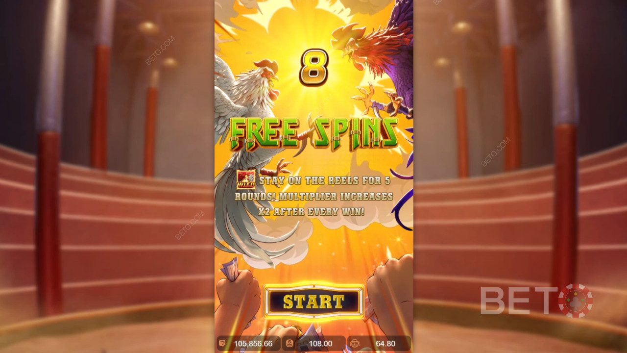 Cracking Bonus Features in Rooster Rumble by PG Soft