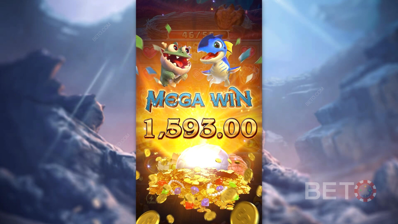 Pocket 2,500x Your Wager in Dragon Hatch 2 Online Pokie!