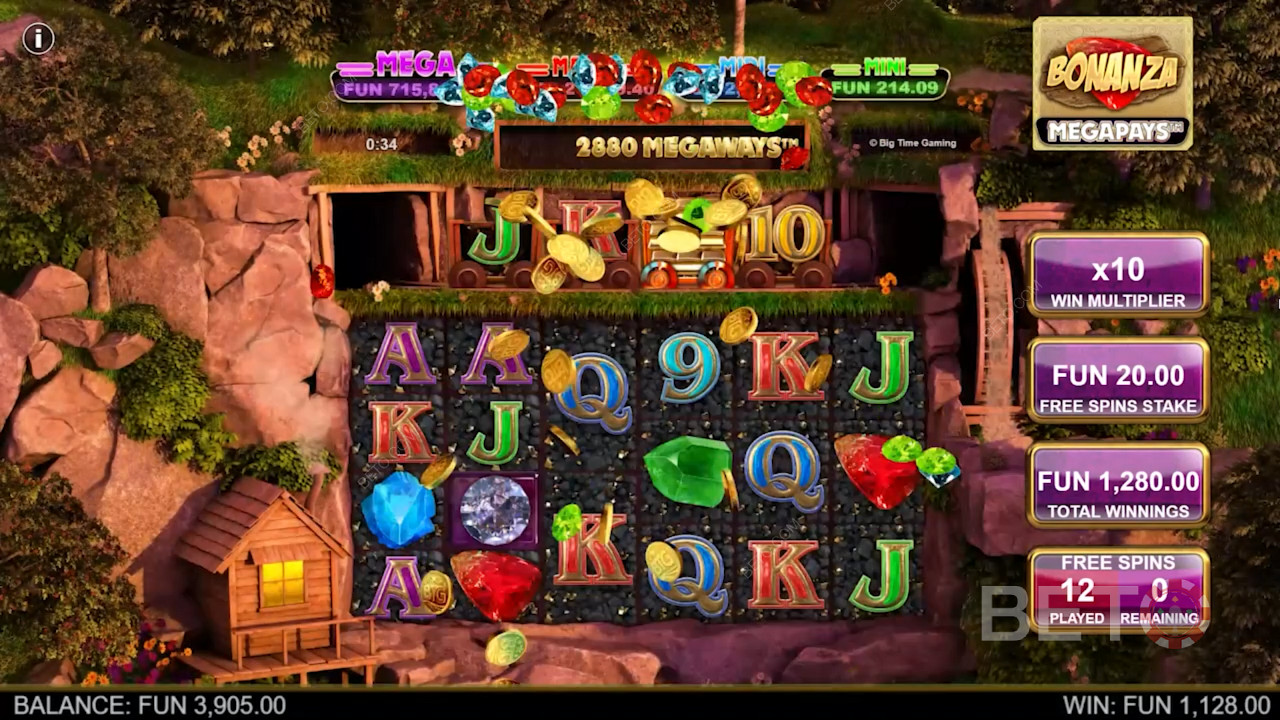 Dazzling visuals will captivate you during this ripper pokie