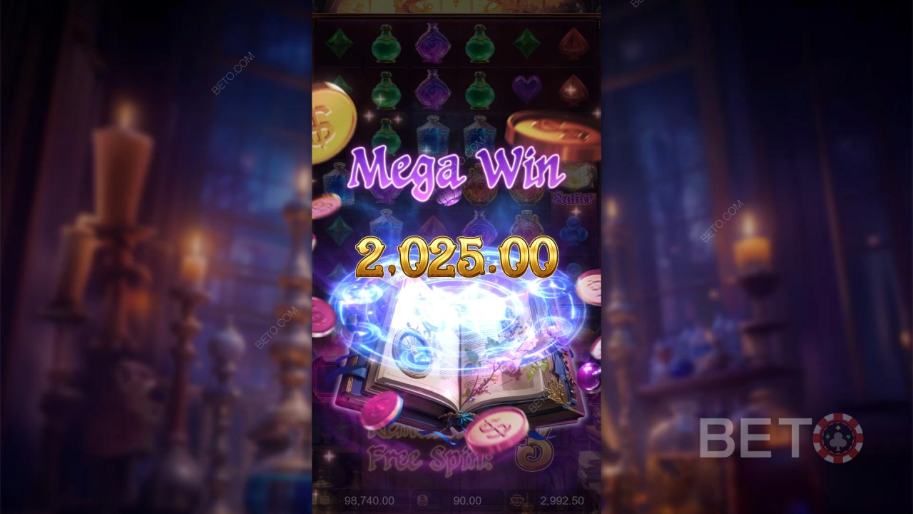 Score 10,000x Your Wager in the Mystic Potion Pokie!