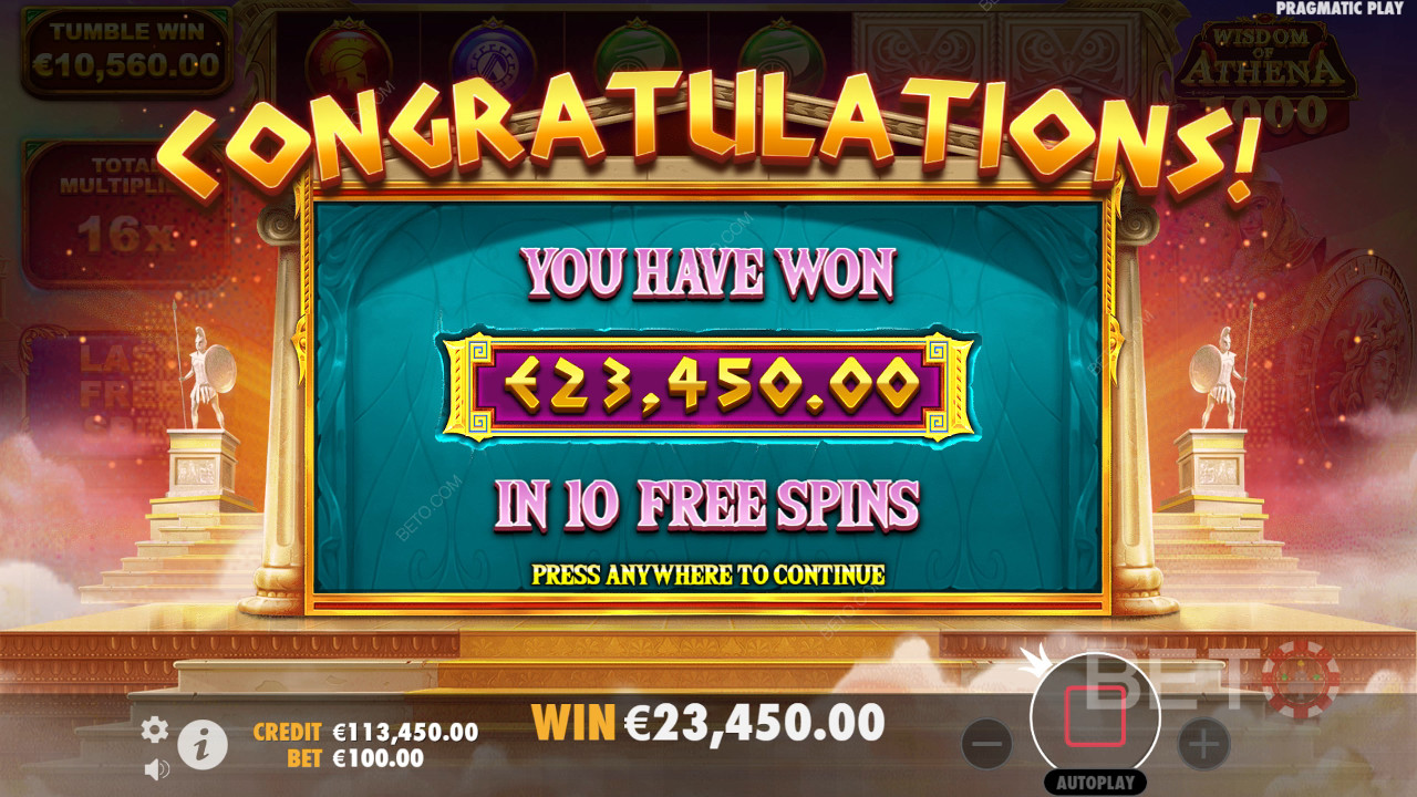Snag a 10,000x Payout in Wisdom of Athena 1000 Pokie!