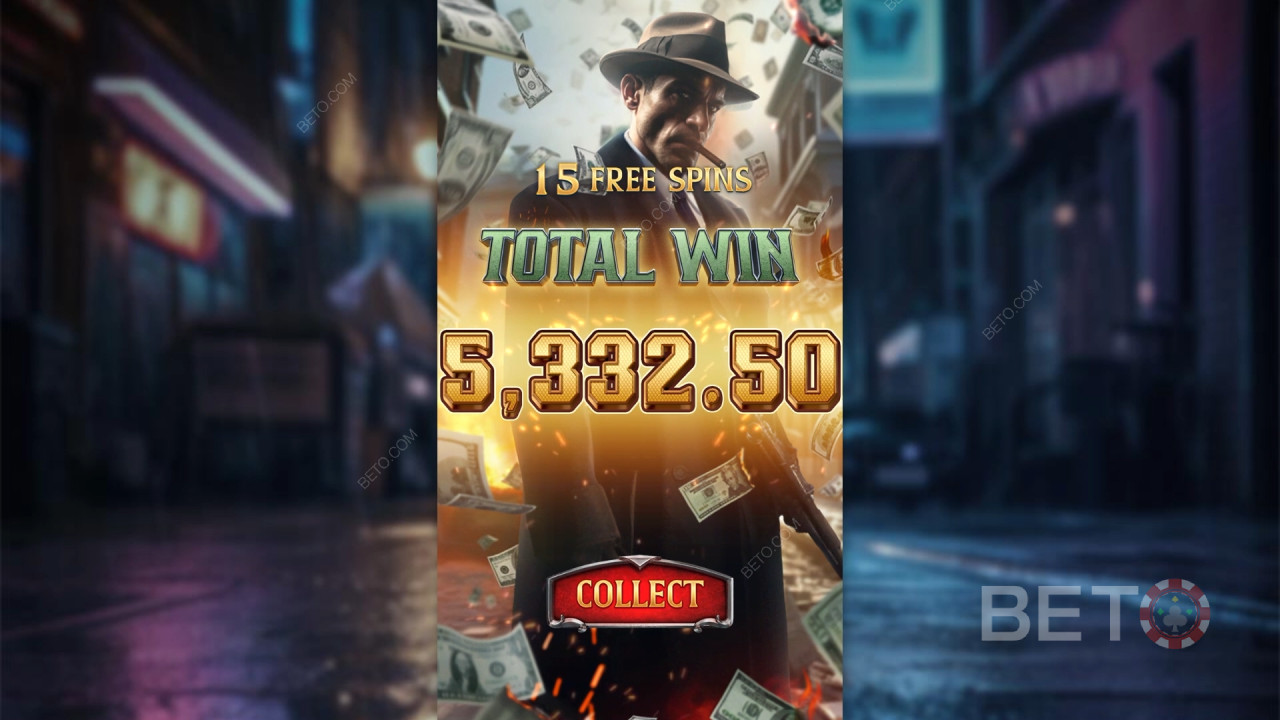 Score a 10,000x Jackpot in the Mafia Mayhem Online Pokie!