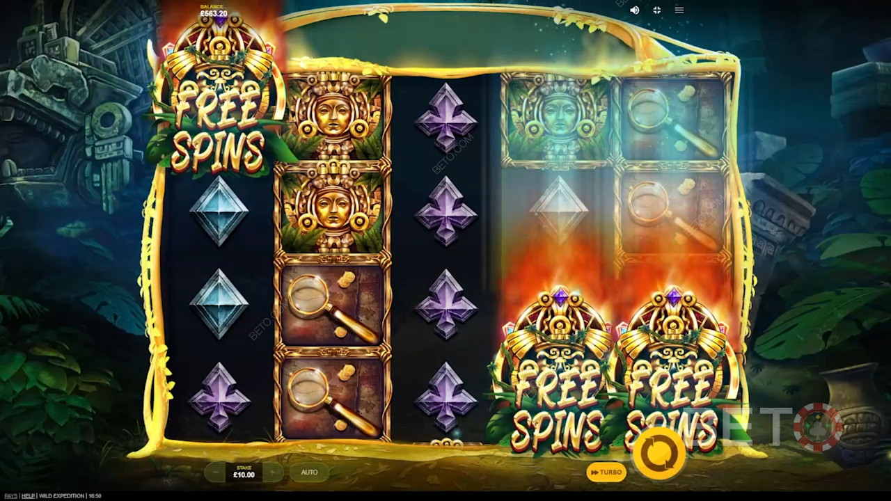 Score 3 Bonus symbols to trigger Free Spins and unlock Sticky Wilds