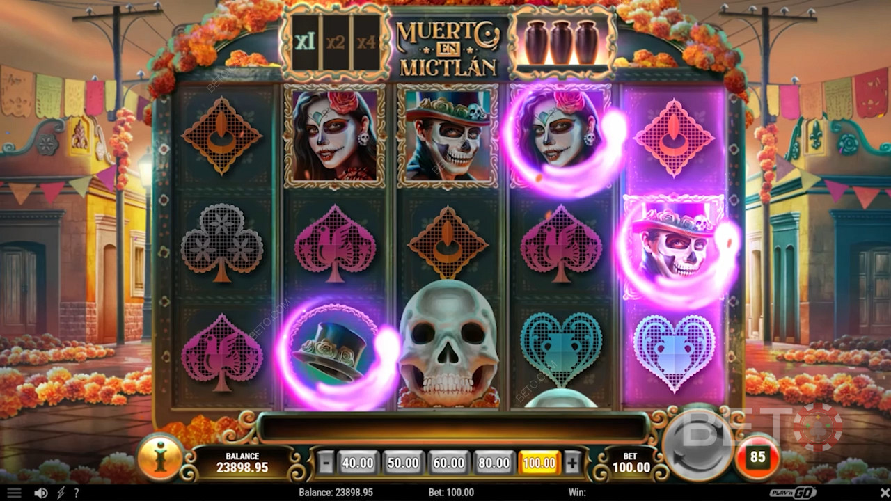 Vibrant visuals and eerie graphics in Muerto En Mictlan