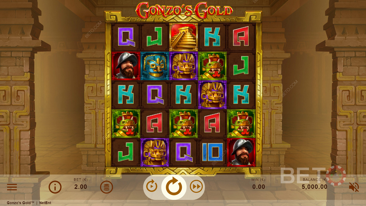 Score with 3 top or 4 low symbols in a cluster for a ripper payout