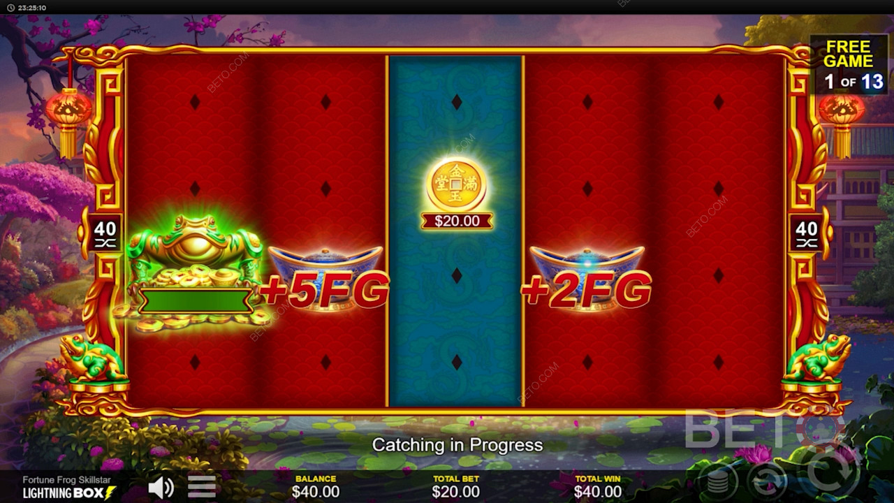 Bonus rounds and Free Spins galore in Fortune Frog Skillstar pokie
