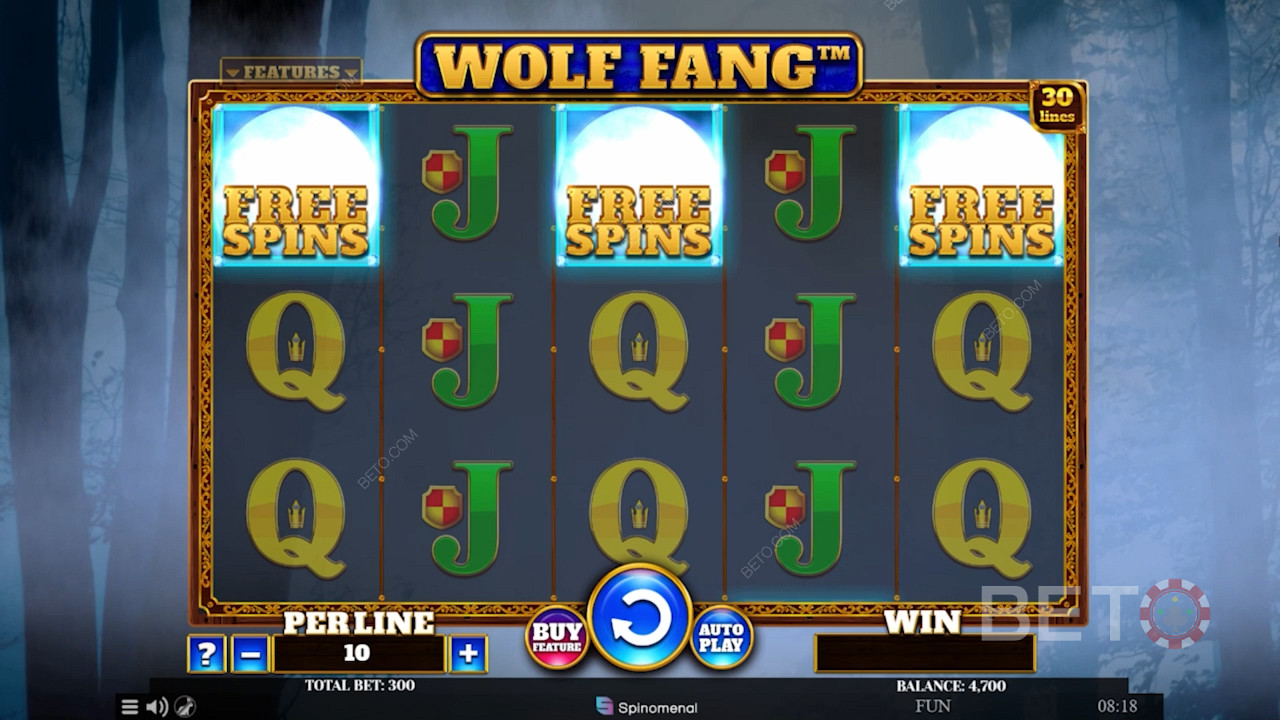 Score the bonus round straight up with the Bonus Buy option
