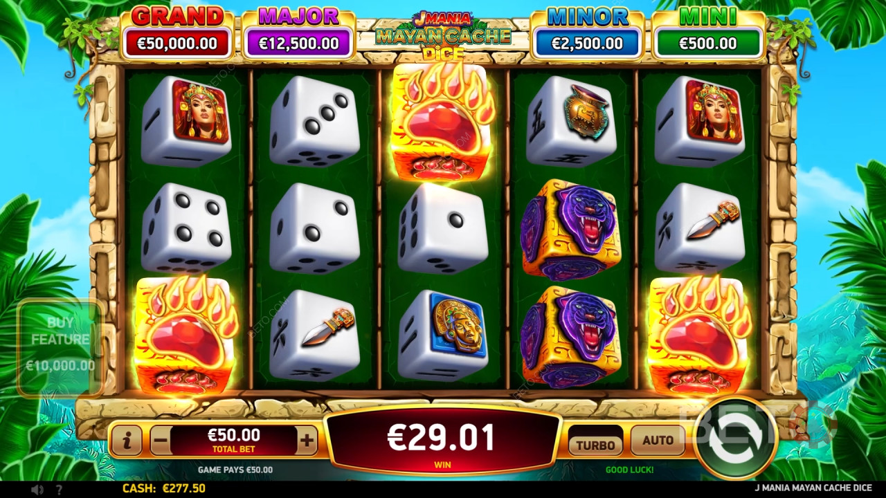 J Mania Mayan Cache Dice Review by BETO Pokies